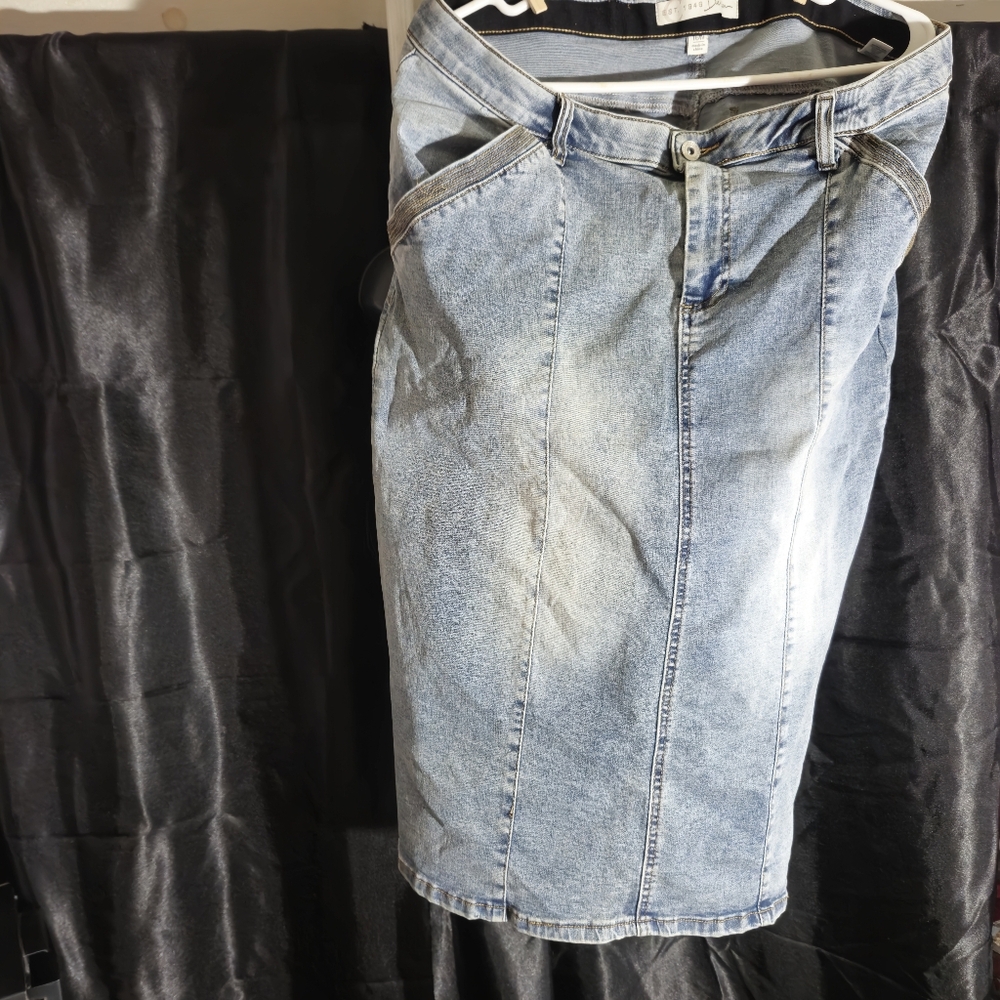 Blue Denim Skirt Est 1948